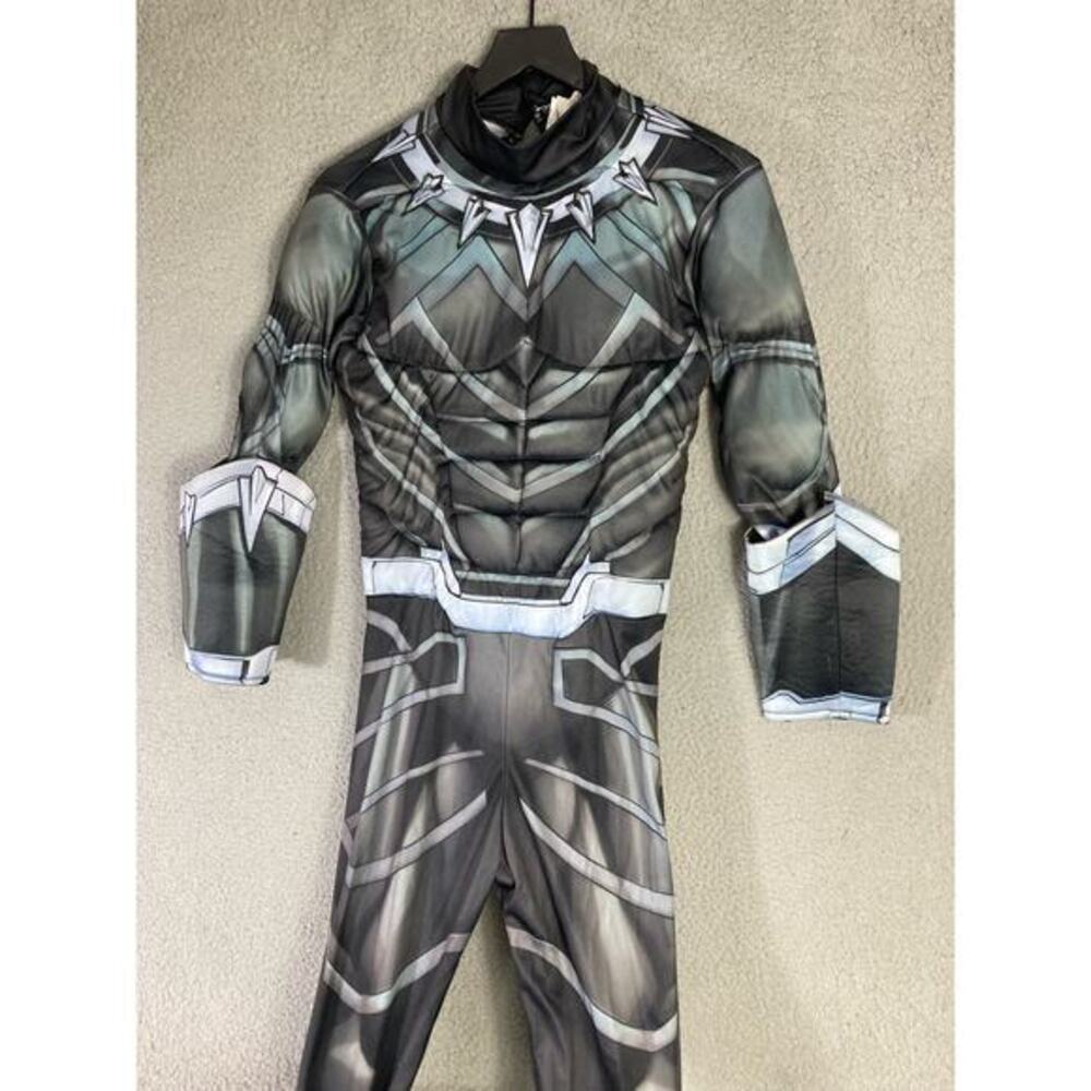 Marvel Black Panther Kids Costume Bodysuit Unisex‎ Size L Superhero Halloween - Picture 9 of 12